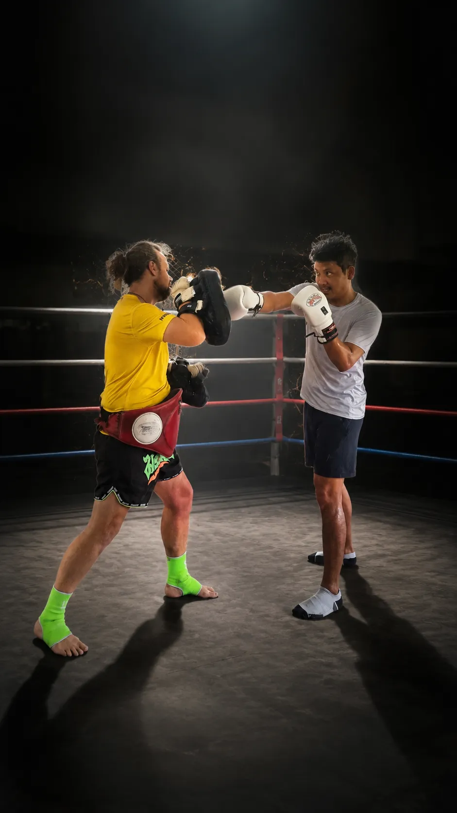 Private Muay Thai coaching at Naga Gym Pakse